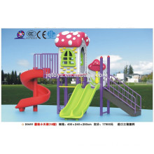 B0695 kindergarten furniture Hotsale Children Outdoor Plastic mushroom Playground Set kid plastic playground slide park